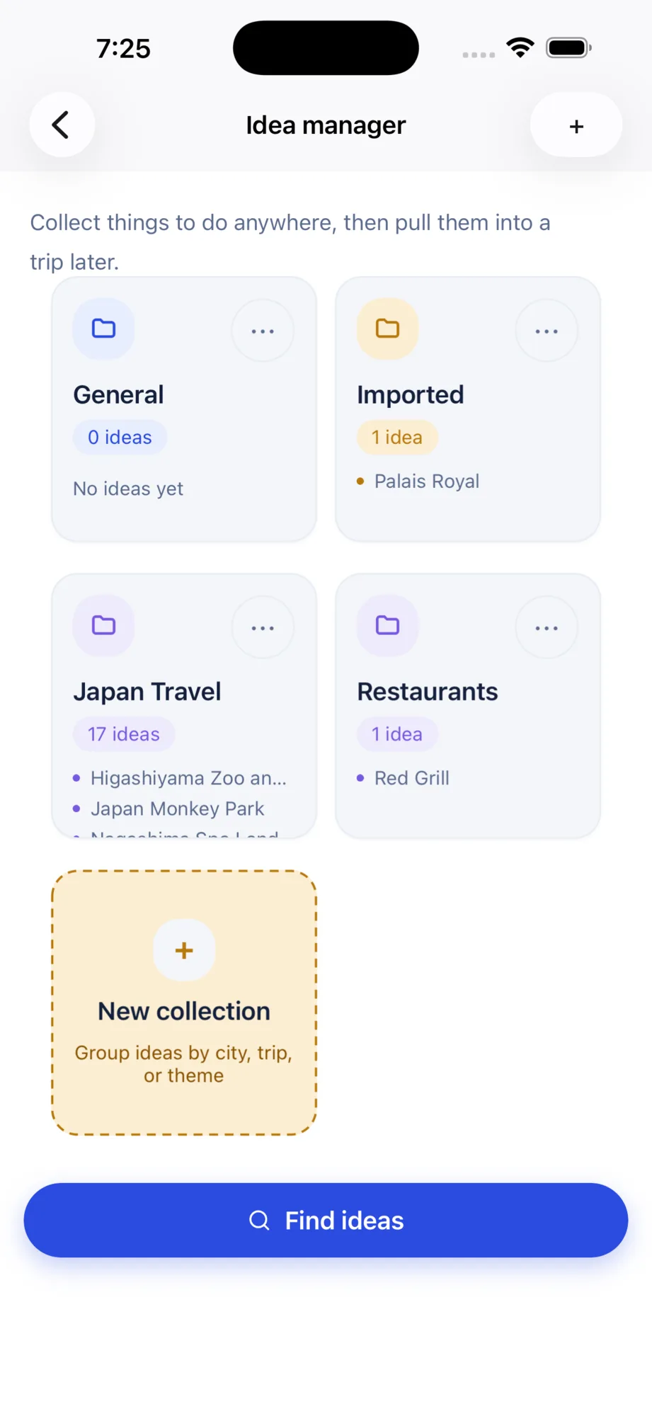 Idea collections