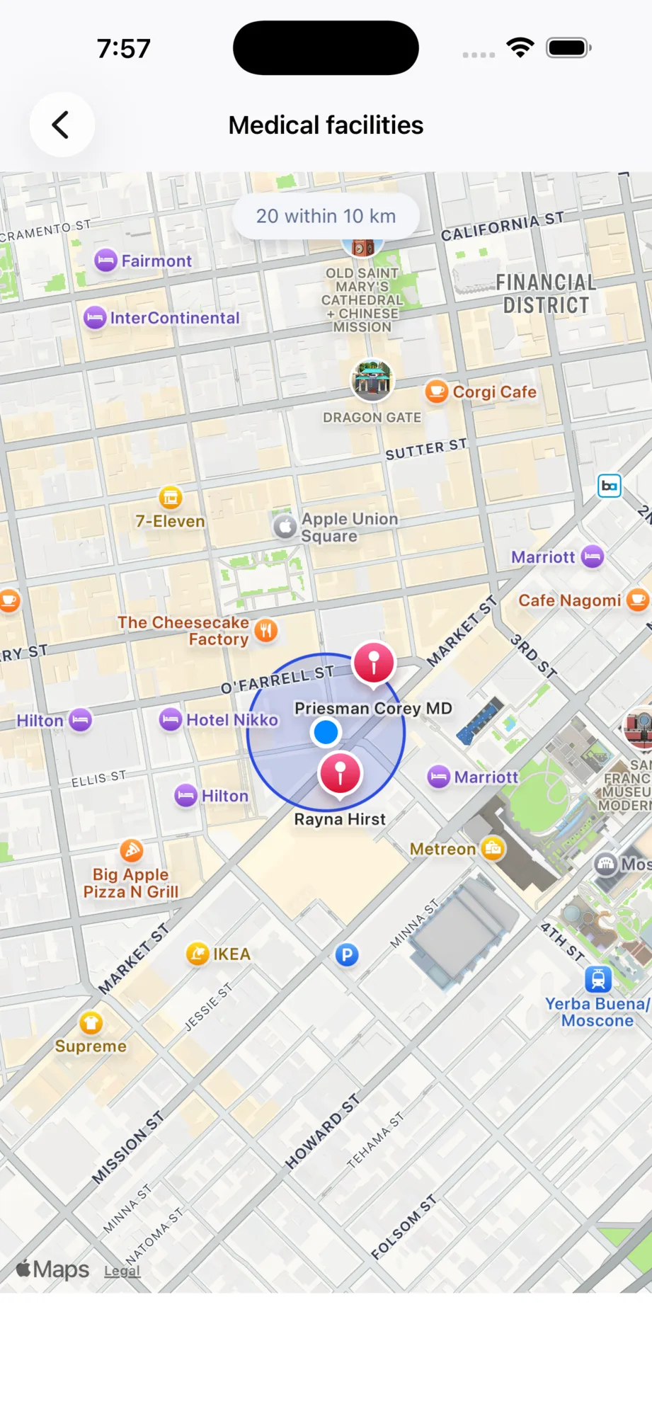 Embassy and medical finder