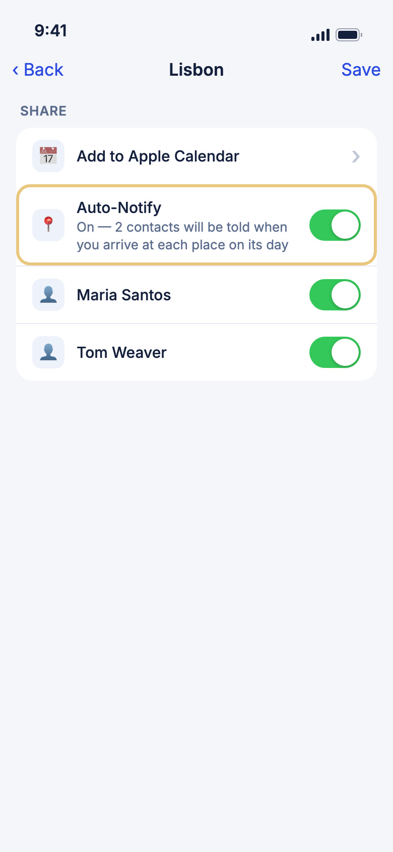 Auto-Notify with two contacts ticked