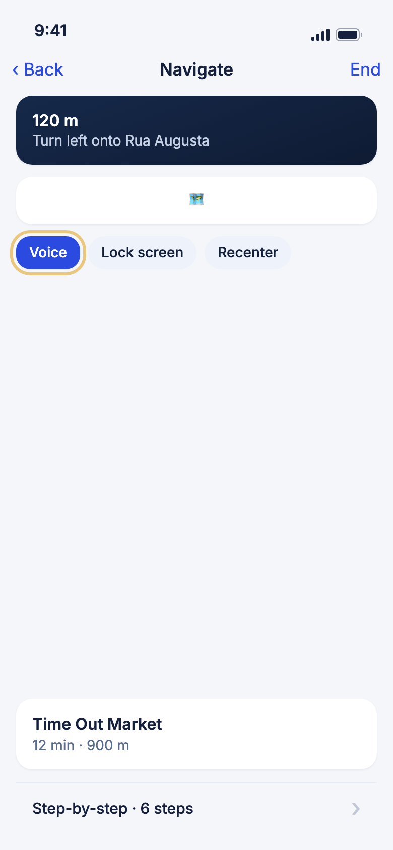 Turn-by-turn navigation